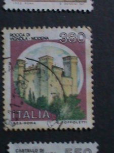 ​ITALIY-1980 VERY OLD ITALY FAMOUS CAST;ES USED STAMPS LARGE SETVERY FINE WE S