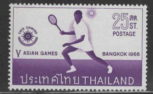 THAILAND Scott 443 MNH** Asian Games Tennis stamp