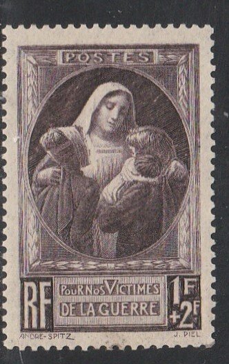 France # B103, Nurse with Injured Children, Mint NH, 1/2 Cat.