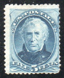 USA #179 Fine OG H, thin, vivid color! Retails $700