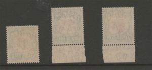 Australia 1935 postage due SG D 129a MH & D130-131a MNH