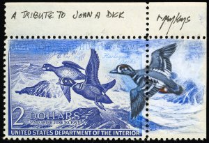 US Stamps # RW19 Duck MNH VF John Dick Tribute Ken Michaelsen