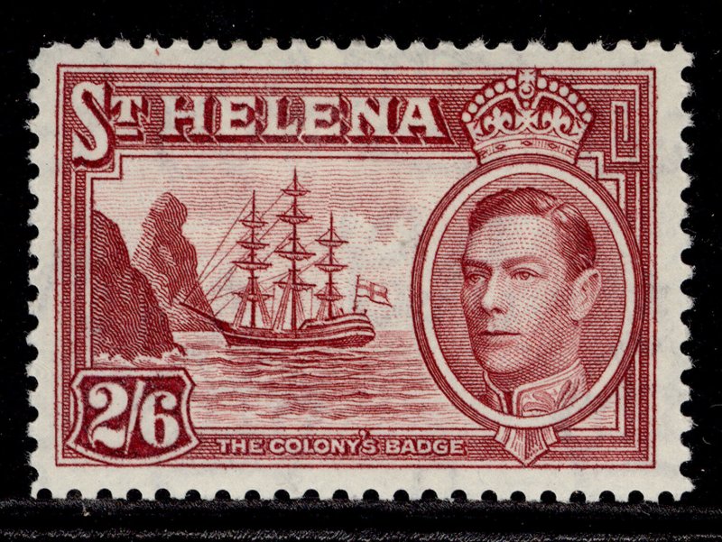 ST. HELENA GVI SG138, 2s 6d maroon, M MINT. Cat £20.