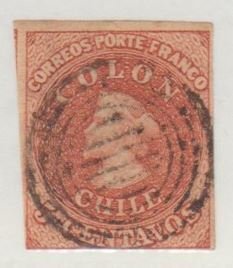 Chile Scott #14 Stamp - Used Single