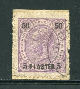 x289 - AUSTRIA 1890-92 Levant Offices in TURKEY #25 Used on Piece