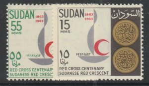 1963 Sudan Centenary of Red Cross Stamps MNH** A30P8F41180-