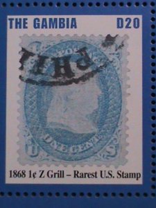 GAMBIA-2004 SC# 2871 WORLD RAREST FAMOUS POSTAGE STAMPS  MNH S/S VERY FINE