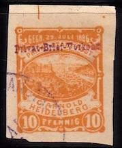 German 19th C. Local Post, Heidelberg #27Bc, CTO, CV 6.00, See Description