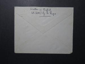 India 1941 Forces Cover / APO 292 (POONA) / Censored - Z12413