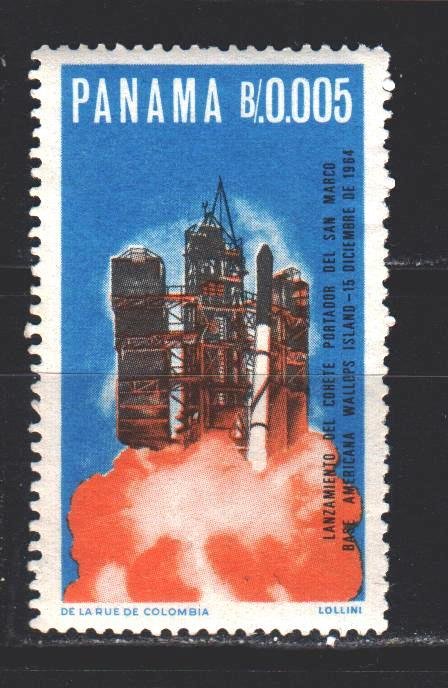 Panama. 1966. 892 from the series. Italian space-San Marco 1. MNH.