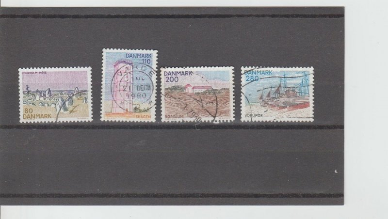 Denmark  Scott#  966-660  Used  (1980 Landscapes)