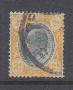 TRANSVAAL, 1909 KEVII, Mult. CA, 2s. Black & Yellow, used.