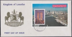 LESOTHO Sc #937 FDC TWIN TOWERS - WORLD TRADE CENTER