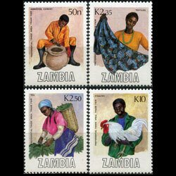 ZAMBIA 1988 - Scott# 444-7 Trade Fair Set of 4 NH