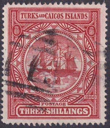 Turks and Caicos 1900 SC 9 Used