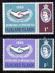 Falkland Islands 1965 International Co-operation Year set...