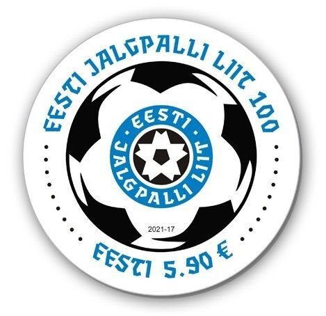 Estonia Estland 2021 Estonial football national federation round stamp block MNH