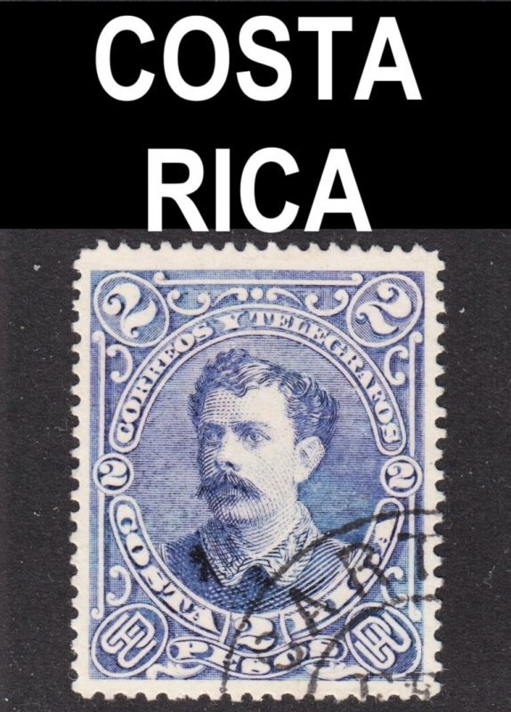 Costa Rica Scott 32 F to VF postally used.