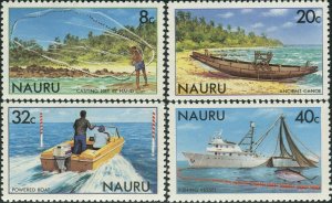 Nauru 1981 SG238-241 Fishing net vessels set MNH