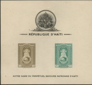 Haiti #C19a MLH Souvenir Sheet imperf