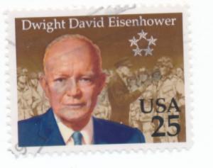 USA 1990  Scott 2513 used - Dwight D Eisenhower