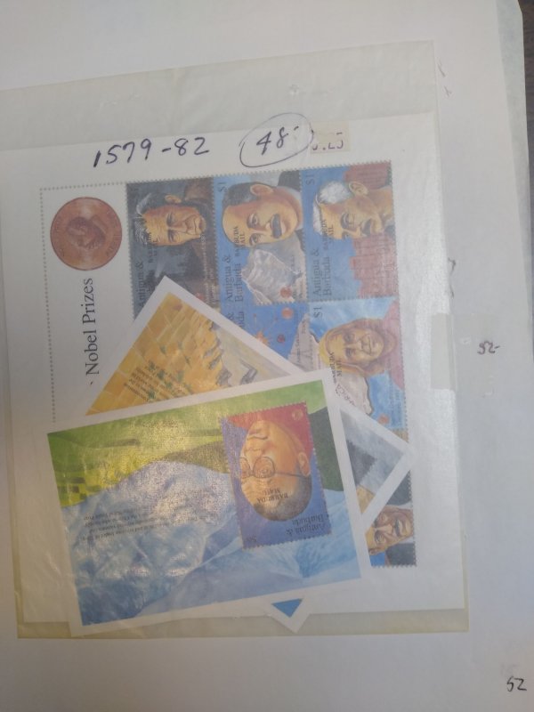 collection on pages Barbuda 929//1689 NH sets PS: CV $1878