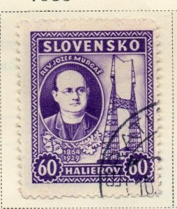 Czechoslovakia 1939 Early Issue Fine Used 60h. NW-168106