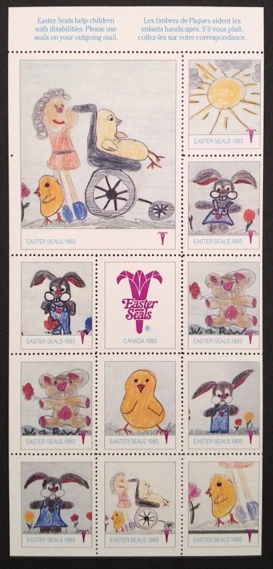 Canada ESC93 Easter Seals Canada Sheet (1993) VF MNH