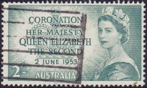 Australia - 1953 - Scott #261 - used - Coronation