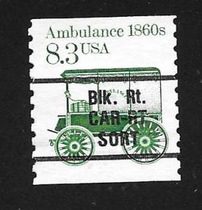 SC# 2231 - (8.3c) - Ambulance - Blk-Rt CAR-RT SORT used single
