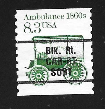 SC# 2231 - (8.3c) - Ambulance - Blk-Rt CAR-RT SORT used single