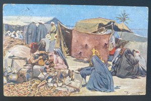 1907 Travel Post Office Egypt Postcard Cover To Oxford England Fair At Gize