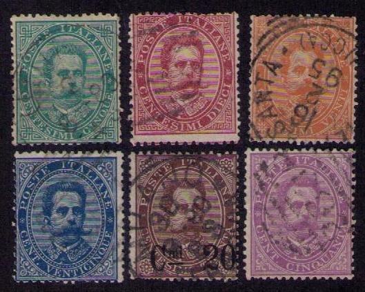 Italy Sc 45-48(65)&50 Used 1879/1890 A Better Selection VF