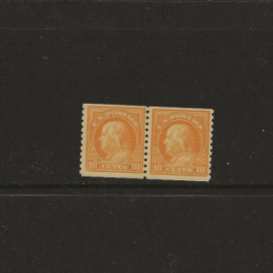 US Scotts #497 Pair Fine/Very Fine MNH Cat.Value $85.00                #715