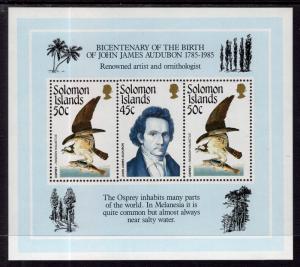 Solomon Islands 556 Birds Souvenir Sheet MNH VF