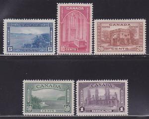 Canada 241-245 VF-OG-MH set scv $ 155 ! see pic !