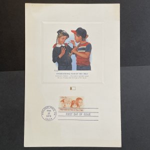 1979 FLEETWOOD Proofcard FDC Sc# 1772 International Year of the Child