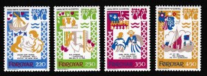 Faroe Is. The Ballad of Harra Paetur and Elinborg 4v 1982 MNH SC#86-89 SG#74-77