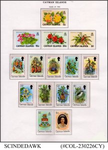 COLLECTION OF CAYMAN ISLANDS STAMPS from 1974-92 on ALBUM PAGES  CV=450.00 USD