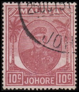 Johore 138 - Used - 10c Sultan Ibrahim (1949)