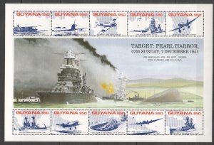 M0649 Guyana World War Ii Wwii Target Pearl Harbor 7 December Sh Mnh