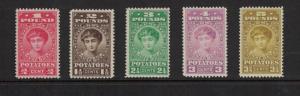 Scott RI1 - RI5 - Potato Tax. Set Of 5. MNH. OG.  #02 RI1s5