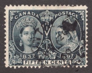 1897 Canada - Sc# 58 - Fifteen Cents - Queen Victoria Jubilee - Used