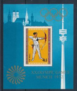 [55249] Mongolia 1972 Olympic games Munich Archery MNH Sheet