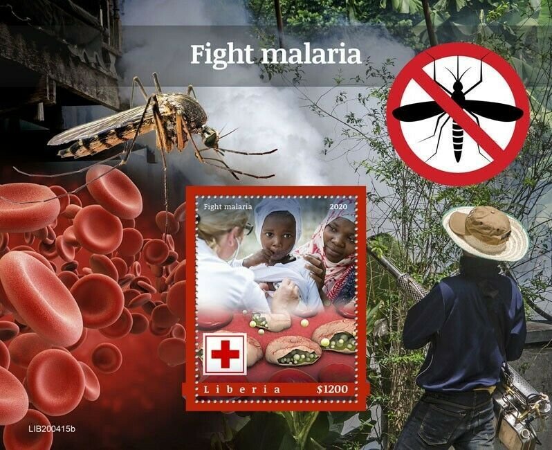 2020/10- LIBERIA - FIGHT MALARIA       1V    MNH **