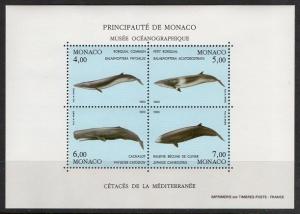 Monaco 1993 Whales SS VF MNH (1853)