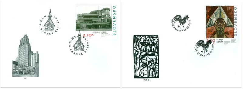 SLOVAKIA/2019 - (FDC) ART (Painting, Architecture), MNH 