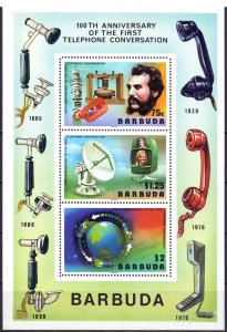 Antigua and Barbuda. 1977. bl21. Communication. MNH.