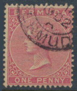 Bermuda SG 22  SC# 19a  Used dull rose clean cancel  see details /scans