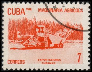 Cuba 2487 - Used - 7c Exports / Agricultural Machinery (1982) (3)